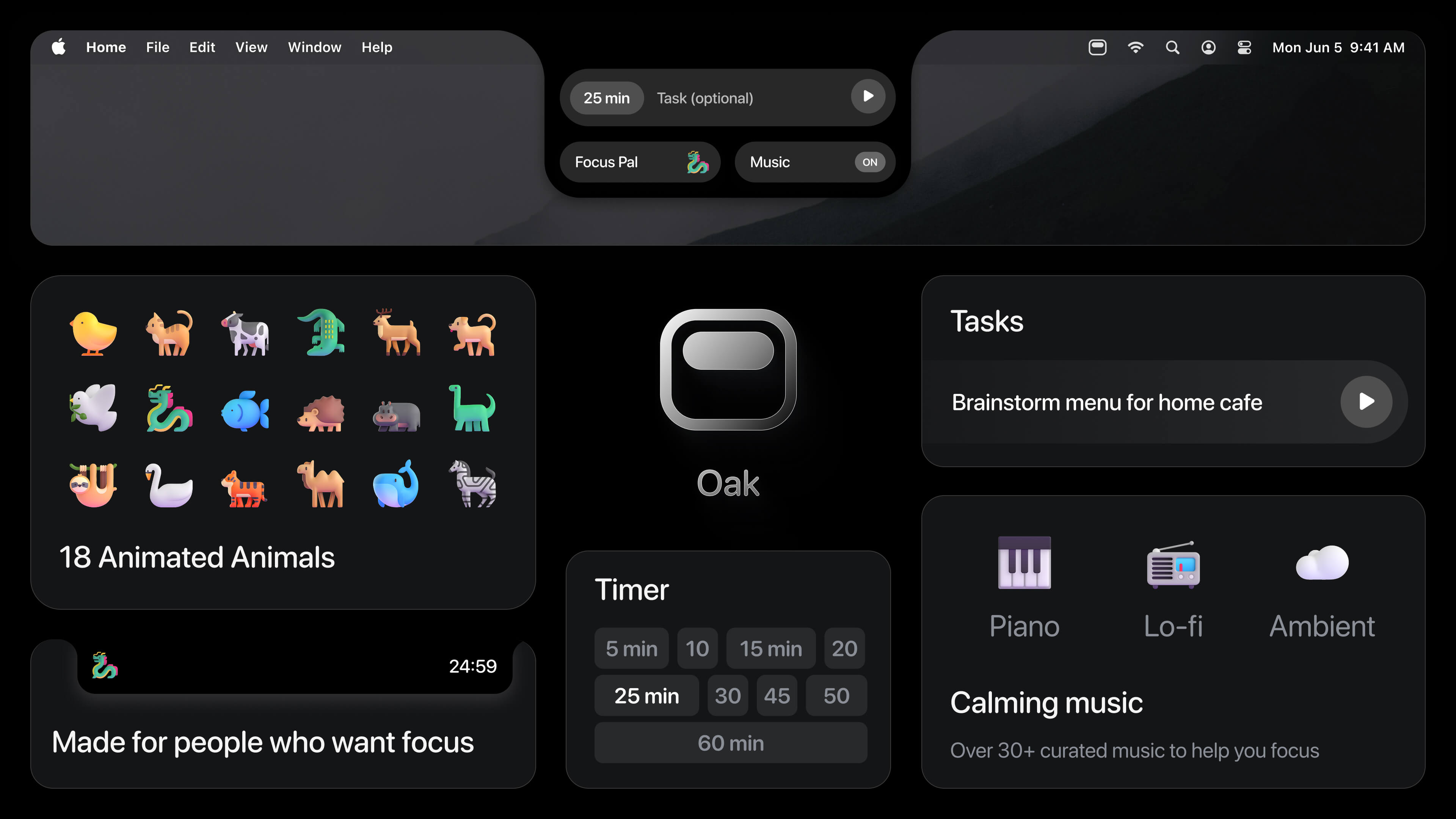 Oak features overview